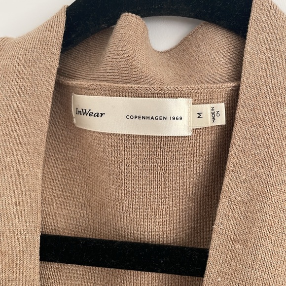 Beige Cropped Cardigan by InWear - Picture 2 of 5